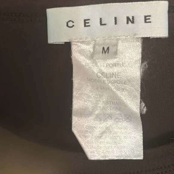 Celine Monogrammed Rhinestone T-shirt - Picture 3 of 6